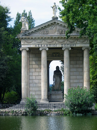 Villa Borghese Area. lake